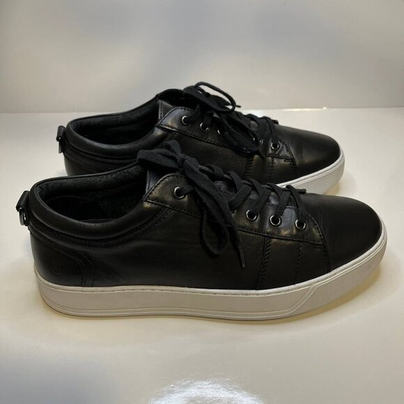 Andrew Marc Darwood Men's Black Leather Sneakers – Size US 8 - Picture 5 of 11